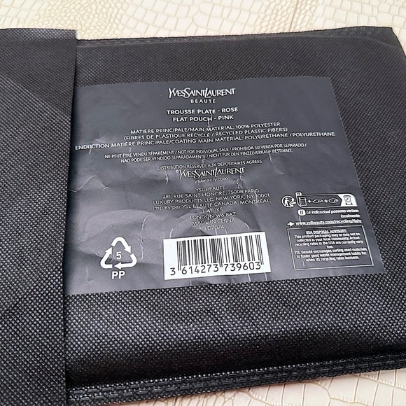 Yves Saint Laurent Beaute YSL Rose/Pink Makeup Bag Pouch case clutch envelope - Picture 7 of 11